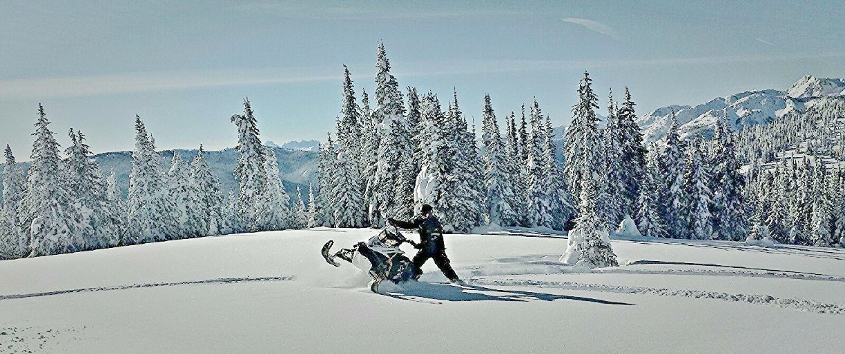 Snowmobiling in Princeton BC