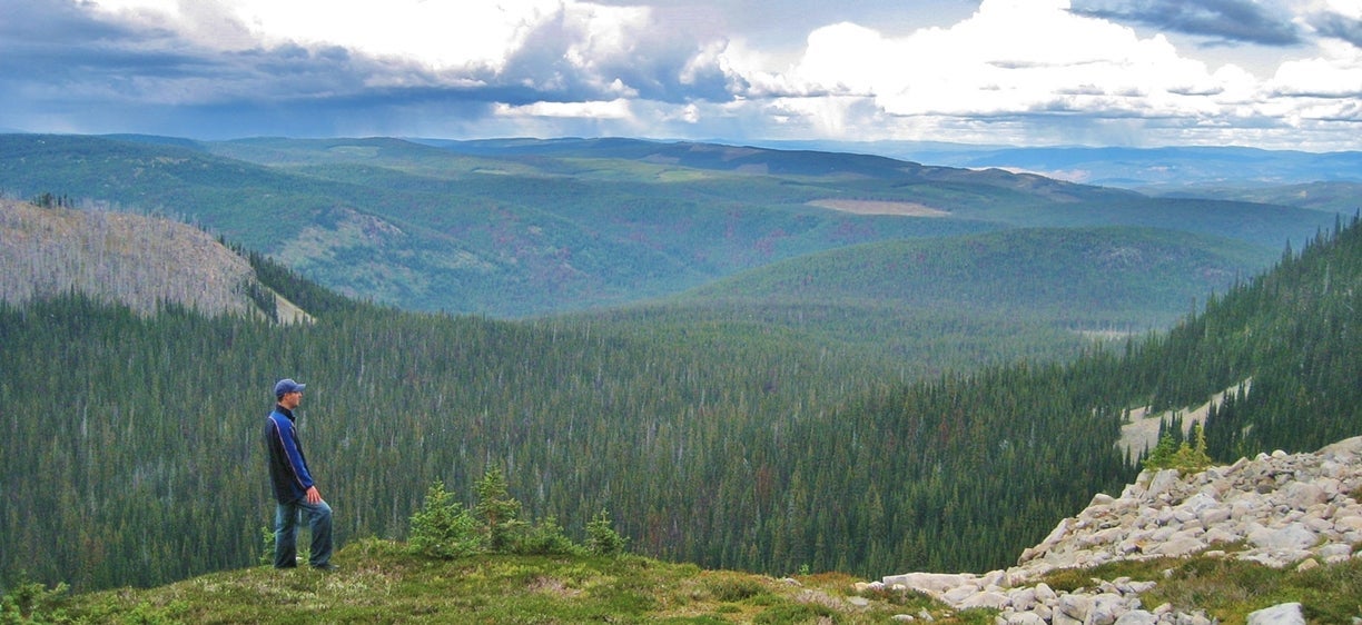 View at the top after hiking Manning Park