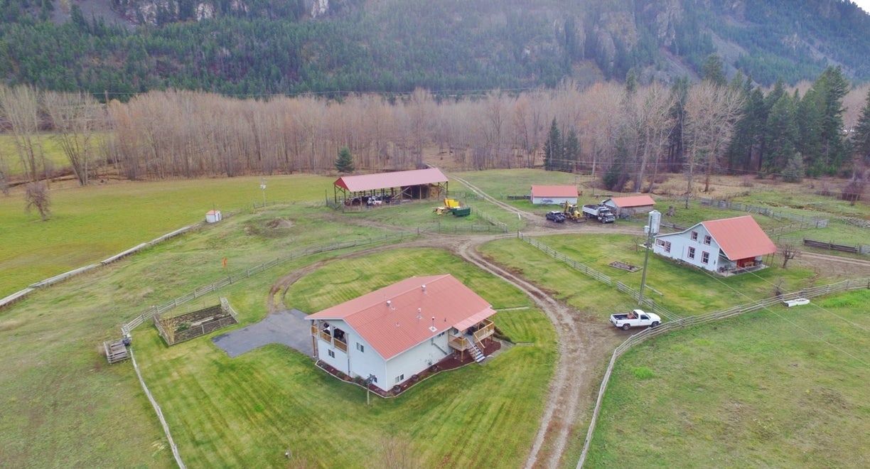 Aerial shot of property at 1751 Old Hedley Road