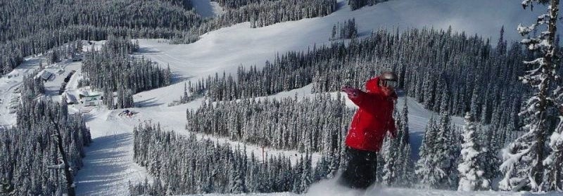 Downhill skiing at Manning Park