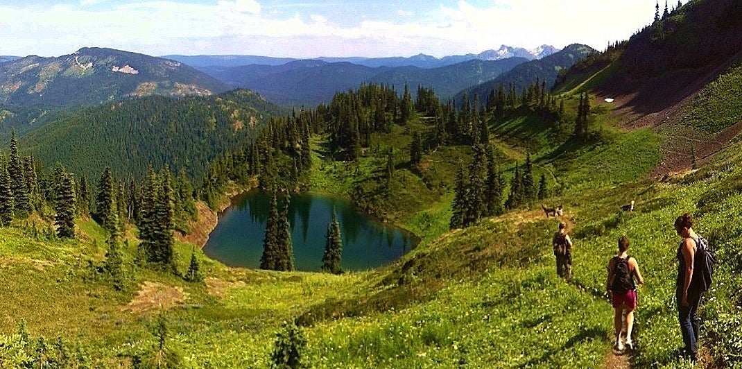 Hiking the trails in Princeton BC