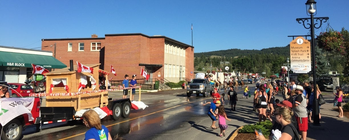 Parade on Bridge Street in Princeton, BC